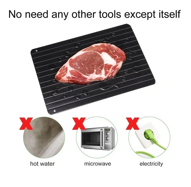 BANDEJA TABLA DE ALUMINIO DESCONGELADORA RAPIDA CARNE